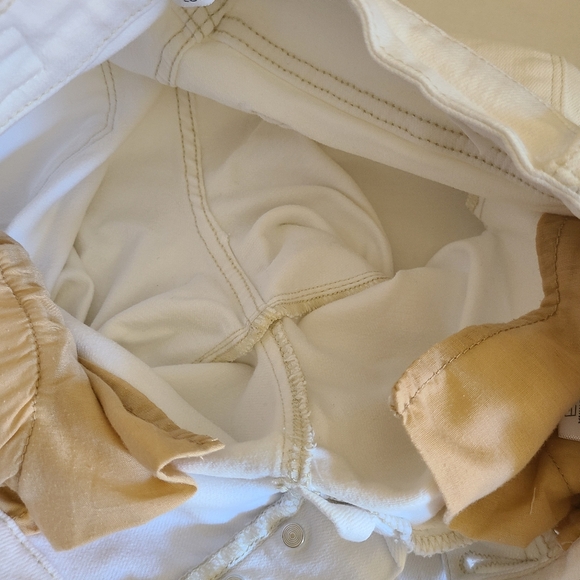 Judy Blue Wide Leg Crop 5 Button Fly Jeans White Sz 3/26 - Picture 12 of 16